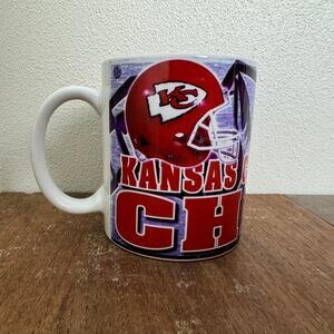 Kansas City Chiefs NFL Vintage 1990s Ceramic Coffee Cup mug Standard‎ Size